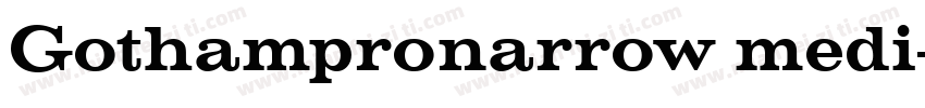 Gothampronarrow medi字体转换